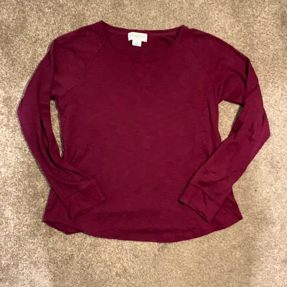 Maroon Liz Claiborne shirt woman’s large